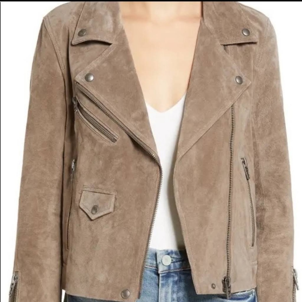 BLANKNYC Vital Signs Suede Moto Jacket NWT